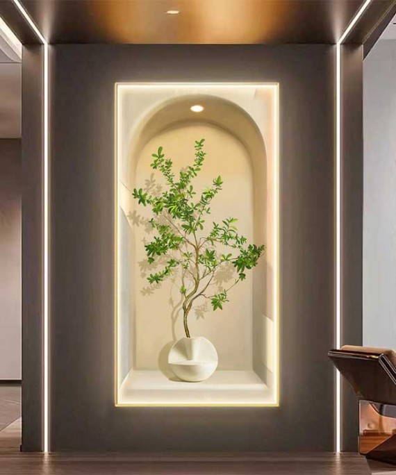 Tree Sign With Luxury Lighting And Aliminium Frame